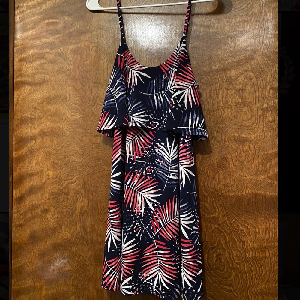 Express mini tropical print dress
